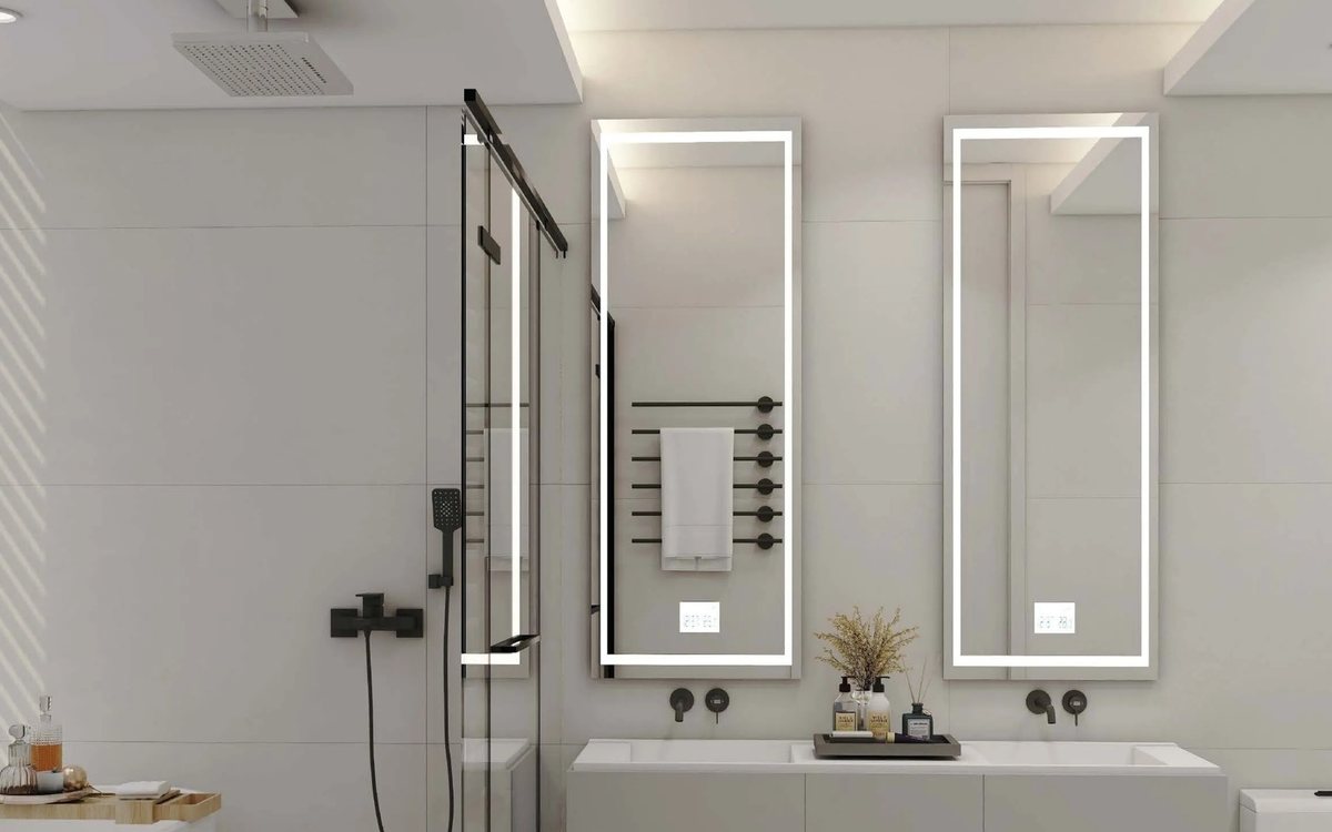 Clover III Luxe zone — bathroom with a freestanding bathtub and a walk-in shower